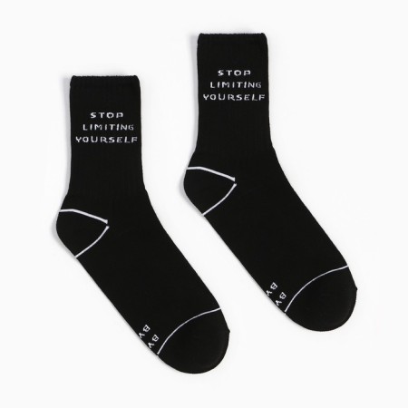Women's socks minku "stop" Color black, rr 38-39 (25 cm)
