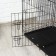 A cage with a hatch for dogs and cats, 85 x 60 x 70 cm, black