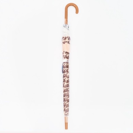 The umbrella semi -automatic "paw", 8 spokes, r = 46/54 cm, d = 108 cm, beige color-3