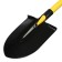 Baying shovel, acute, l = 121 cm, metal stalk, with a handle