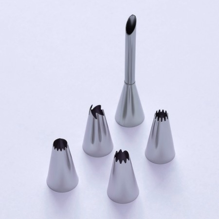 Confectionery set "Dessert", 7 items: a bag of 22 × 12 cm, nozzles 5 pcs, adapter-1