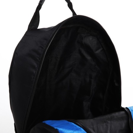 Tourist backpack on lightning, 4 outer pockets, blue/black color-8