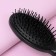 Massage comb, 7 × 24 cm, black/silver color