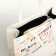 Women's bag with lightning, white color