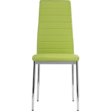 Stool on the Grass Carcass DC2-001 Metal/Ecokuzha, Chrome/Green 41x45x96 cm-4