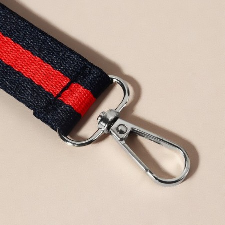 Handle-toe for bag, sling, 20 × 2.5 cm, blue/red color-2