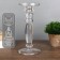 Glass of glass per 1 candle "Neo" transparent 24x11x11 cm