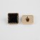 A set of buttons on the leg, 16 × 16 mm, 5 pcs, black/gold color