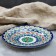 Plate of the Rishtan ceramics "Flowers", blue, flat, 17 cm, mix