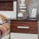 Cleat cabinet "Norwood 41", 452 × 379 × 588 mm, white color / chocolate nut