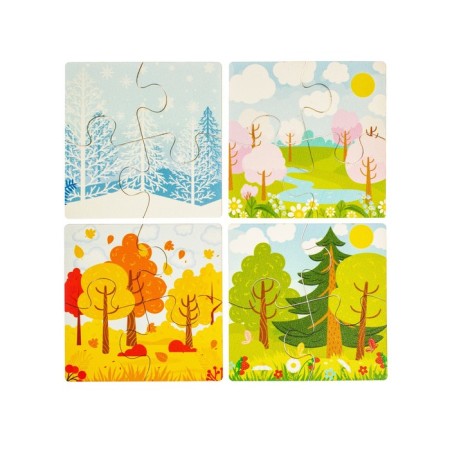 Puzzle for kids "Seasons" Size 1 picture: 10 × 10 × 1.4 cm-3