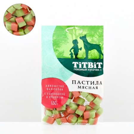 Titbit's delicacy pastil with beef and apple for dogs, 130 g
