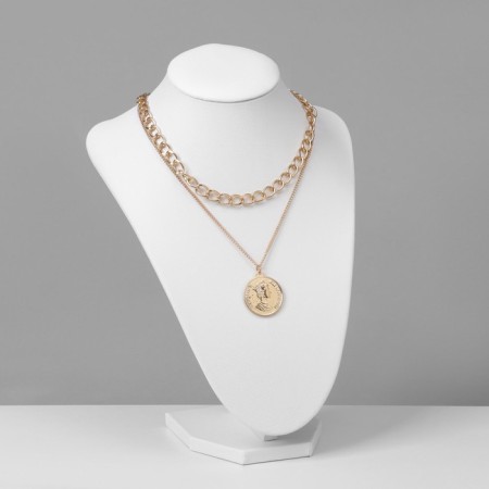 Bust for jewelry, 17.5 × 15 × 23 cm, h = 23 cm, white color-1