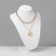 Bust for jewelry, 17.5 × 15 × 23 cm, h = 23 cm, white color