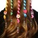 Hair decoration, spiral "Mix" 22 cm