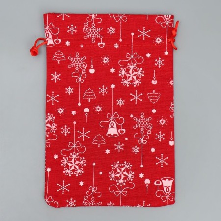 Bag Gift canvas "Bright New Year", 16 x 24 cm +/- 1.5 cm, New Year-5