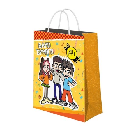 Gift package "Vlad A4", large, 250 × 350 × 100 mm, orange
