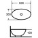 Grossman GR-3022 sink, oval, 590 x 380 mm, white