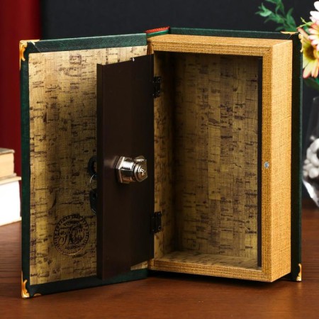 Safe-book wood to the leatherette "A.S. Pushkin. Captain's daughter" 21x13x5 cm-4