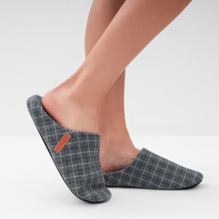 Women's slippers, size 36-37, gray color-3
