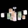 Ceiling EVOLUCE lamp. Sle300602-11. Essenza. 11x40 watts, E14, 91x91x46 cm, chromium color