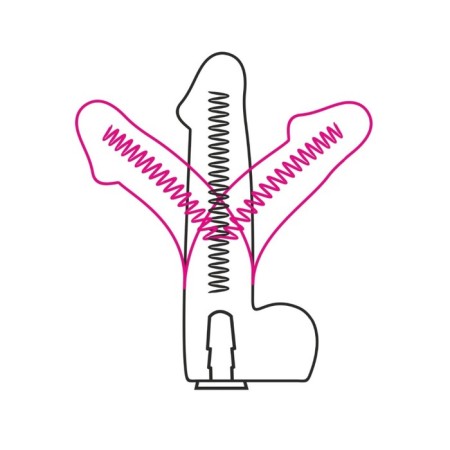 Lovetoy F-line phallimitator, realist, with position fixation, 20.5 x 4.5 cm, bodily-2
