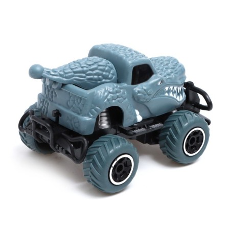 Dino radio -controlled jeep works on batteries, blue color-2