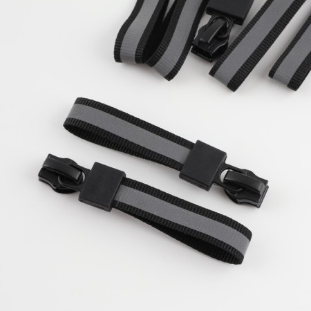 Automatic locking lock for lightning "Spiral", No. 5, 10 pcs, black color