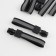 Automatic locking lock for lightning "Spiral", No. 5, 10 pcs, black color
