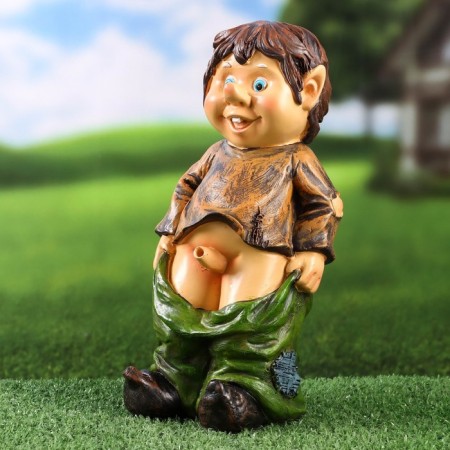 Garden Figure "Gnome Hooligan" 13x12x27cm-1