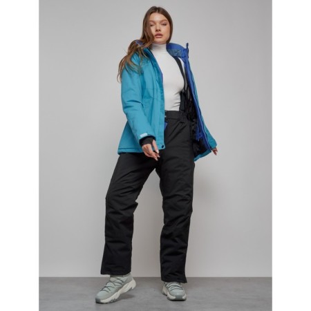 Ski suit female, size 44, blue color-22