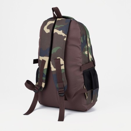 Tourist backpack, 22 l, lightning department, 5 outer pockets, ZFTS, camouflage color/khaki-1
