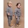 Sweater Children's Knitted Amarobaby Warm, height 92 cm, color gray color