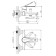 Bath mixer rush denis DN0335-44, single-leaf, short spout, chrome