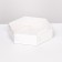 White exchange with a transparent cover and partitions, 18.5 x 18.5 x 4.6 cm