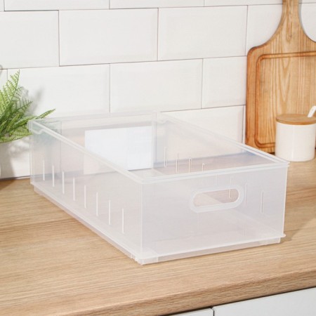 Storage container without a cover of Rolly, 11.5 l, 24.2 × 45 × 12.9 cm, transparent-2