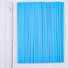 A tube for balls and flags, d = 5 mm, the color is blue, a set of 100 pcs.