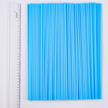 A tube for balls and flags, d = 5 mm, the color is blue, a set of 100 pcs.
