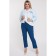 Female trousers, size 58, blue color