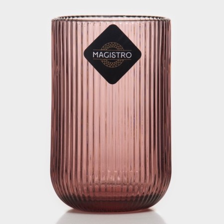 Glass glass Magistro "Frances", 400 ml, 8 × 13 cm, lilac color-4