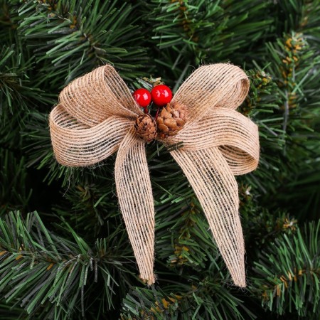 New Year! Decorative bows "Berries and cones", 3 pcs.-1