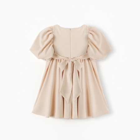 Платье для девочки, MINAKU :Party Dress, цвет молочный, рост 128 см-17
