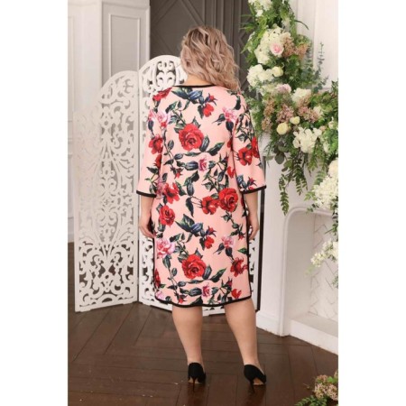 Cardigan female, size 52, pink color-6