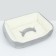 Lynchin-Divan for animals "Bone", 50 x 40 x 15, gray-white