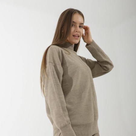 Knitted suit SL, 46-48, coffee-2