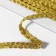 Decorative braid "Kosichka", 8 mm, 10 ± 1 m, gold color