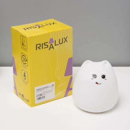 Nightlight "Antistress Tyakish Kotka" Led RGB from batteries 3AAA 9.5x9.5x10.5 cm Risalux-13