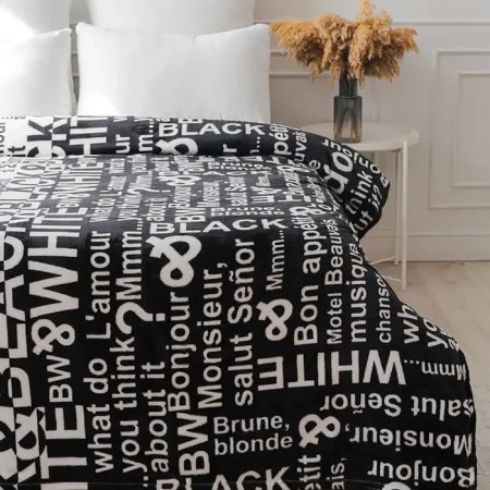 Black & White 150x200cm Palace, Aerosoft 190g/m, PE 100%-1