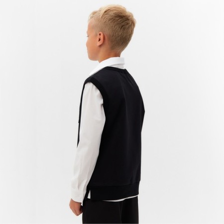 Minaku boy's vest for a boy: School Collection, Black color, height 146 cm-6