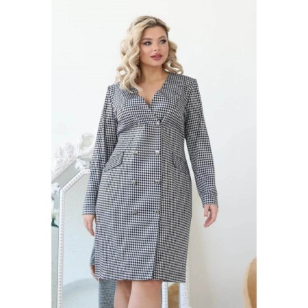 Women's dress, size 52, gray color-9